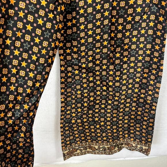 SANDRO Andy Women's  40(US 8) Trouser Pants Viscose Side Zipper Star Logo Print - Picture 4 of 9